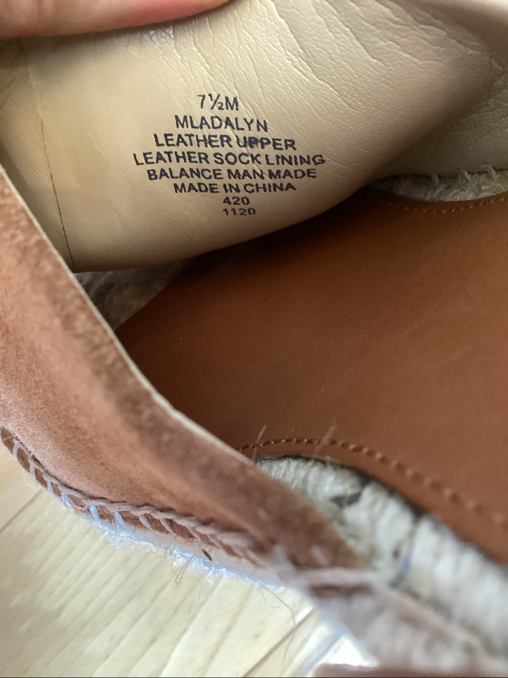 Marc Fisher brown suede Adalyn Espadrille wedge sandals. Women’s size 7.5 - Picture 15 of 16